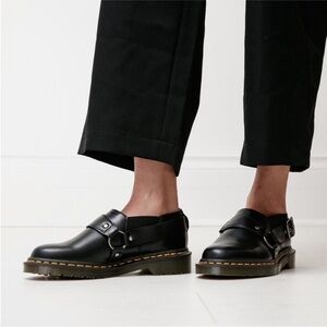 NWOT Dr Martens Women’s Henree Buckle Harness Shoes Polished Smooth Leather